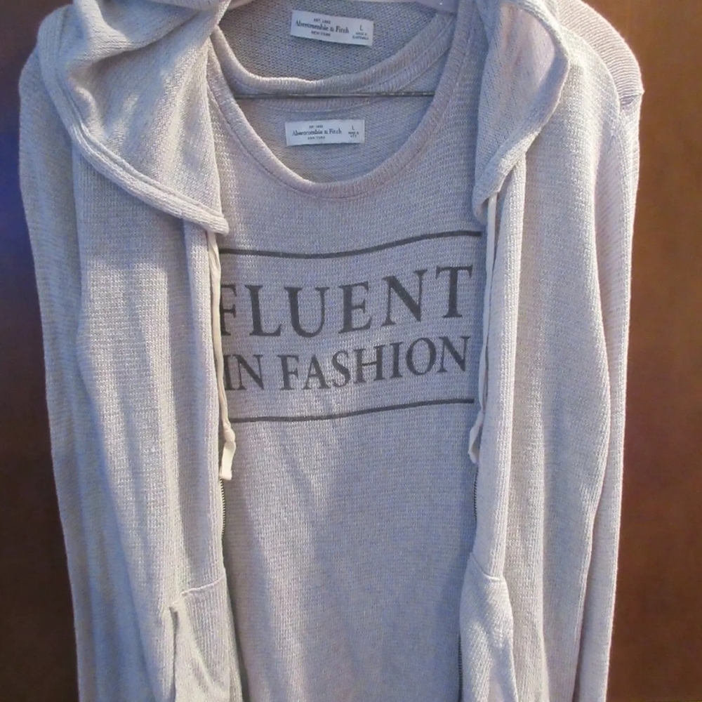 Abercrombie & Fitch women's long sleeve zip/tank bundle
